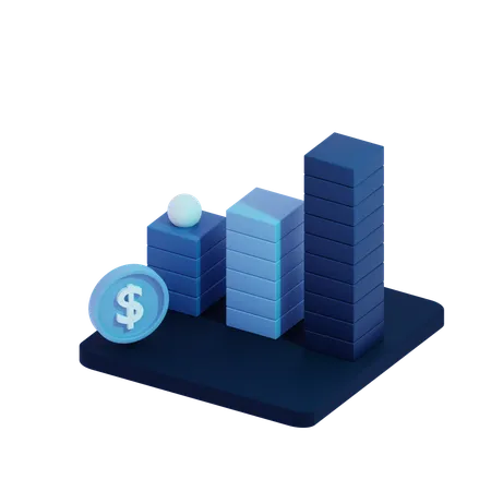 Business Growth Analysis  3D Icon