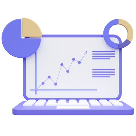 Business Growth Graph  3D Icon