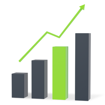 Business Growth Graph  3D Icon