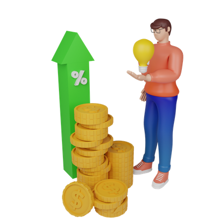 Business growth strategy  3D Icon