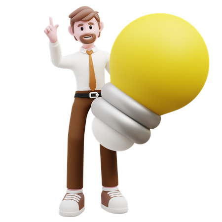 Business Having Idea  3D Icon