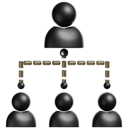 Business Hierarchy  3D Icon