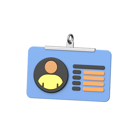 Business Id Card  3D Icon