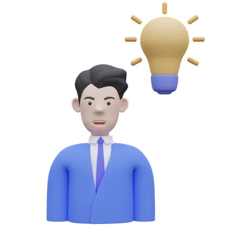 Business idea  3D Icon