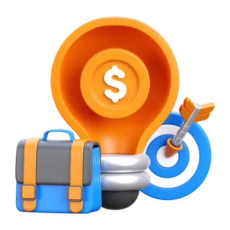 Business Idea  3D Icon