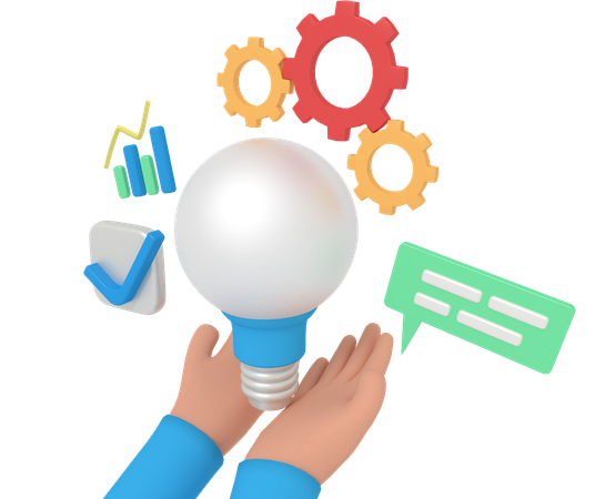 Business Idea  3D Icon