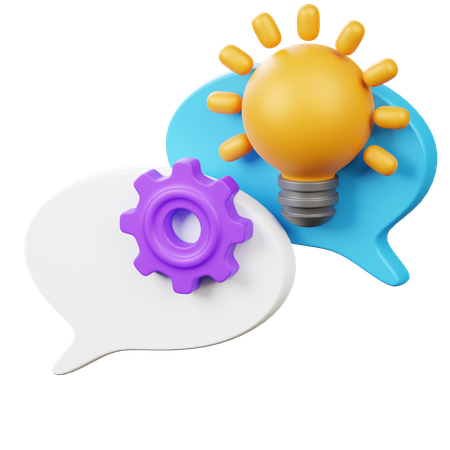 사업 아이디어 채팅  3D Icon