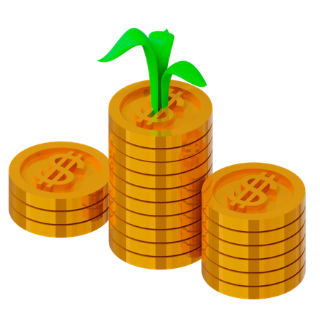 Business income  3D Illustration