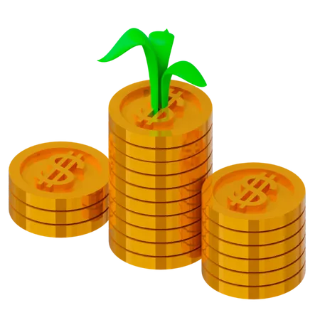 Business income  3D Illustration