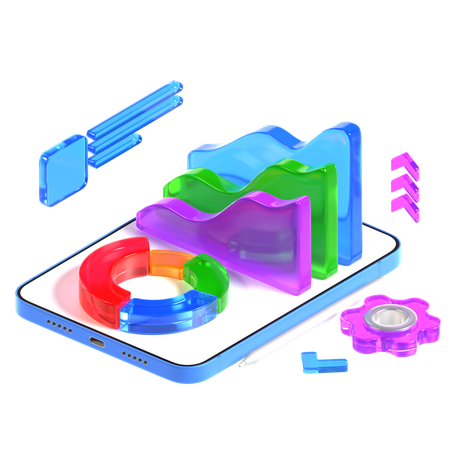 Business infographics  3D Illustration