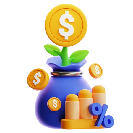 Business Investement  3D Icon