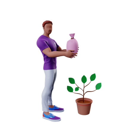 Business Investment 3D Illustration