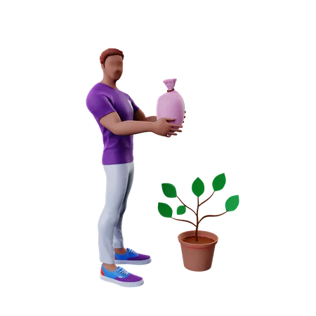 Business Investment 3D Illustration