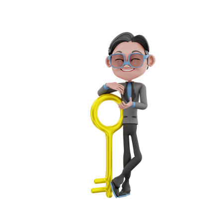 Business Key  3D Illustration