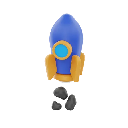 Business Launch  3D Icon