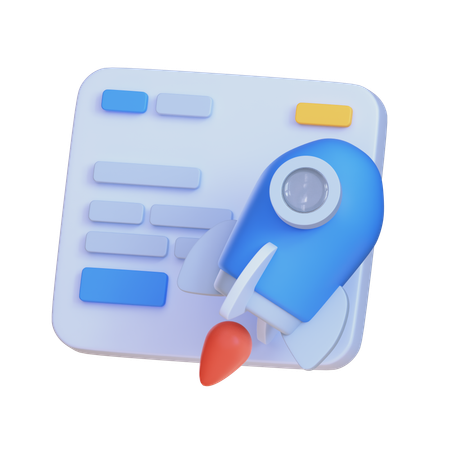 사업 개시  3D Icon