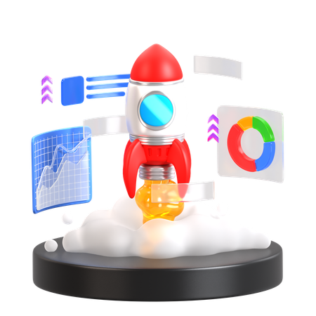 사업 개시  3D Icon