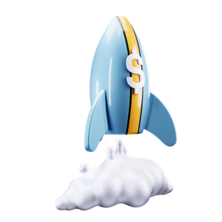 Business Launch  3D Icon