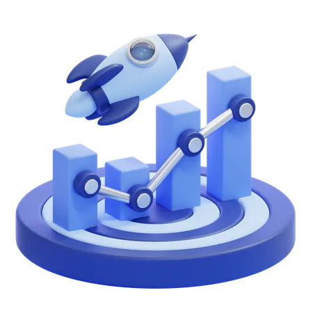 Business Launch  3D Icon