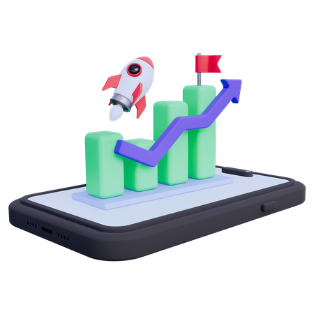 Business Launch  3D Icon