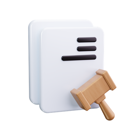 Business Law  3D Icon