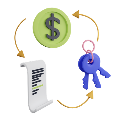 Business Leasing  3D Icon