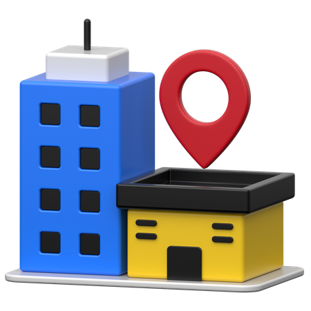 Business location  3D Icon