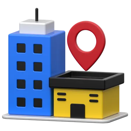 Business location  3D Icon
