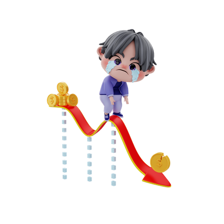 Business loss  3D Icon