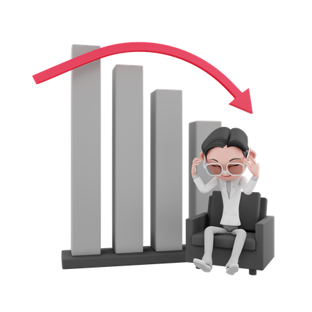 Business Loss  3D Illustration