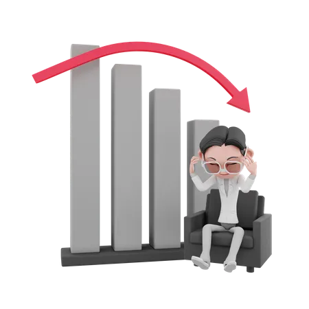 Business Loss  3D Illustration