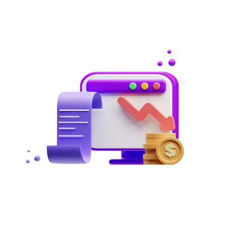 Business Loss  3D Illustration