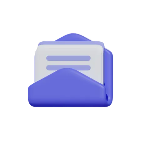 Business mail  3D Icon