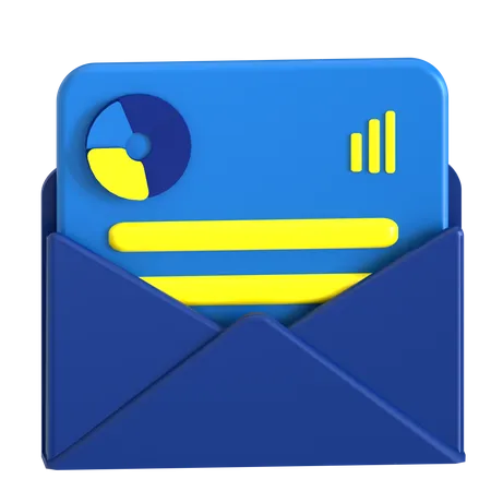 Finance Mail 3 D Icon Good For Finance Design 3D Icon