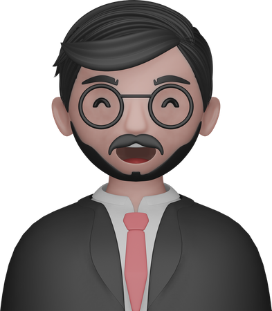 Business Man Avatar  3D Icon