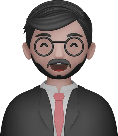 Business Man Avatar  3D Icon