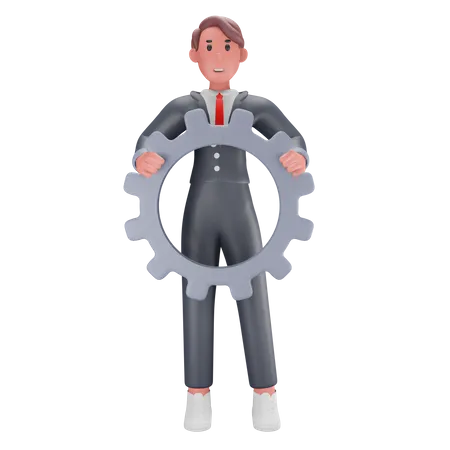 Business management 3D Illustration