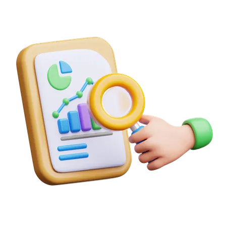 Business Market Analysis  3D Icon