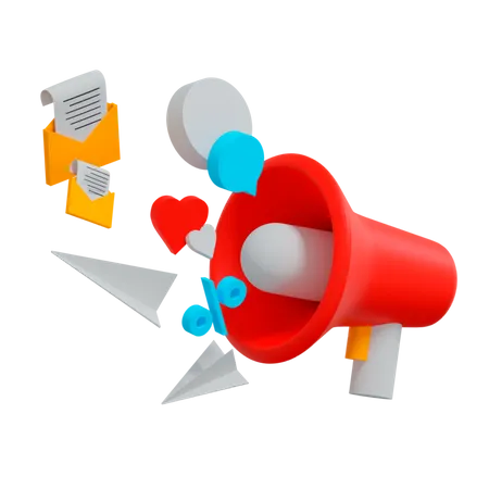 Business marketing  3D Illustration