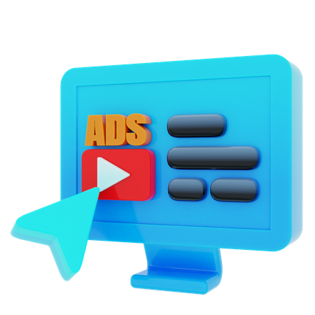 Business Marketing Ads  3D Icon