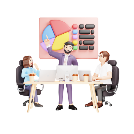Business Meeting  3D Illustration