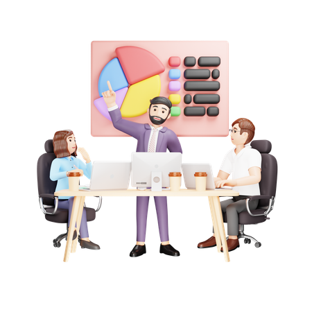 Business Meeting  3D Illustration