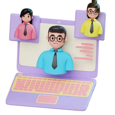 Business Meeting 3D Illustration