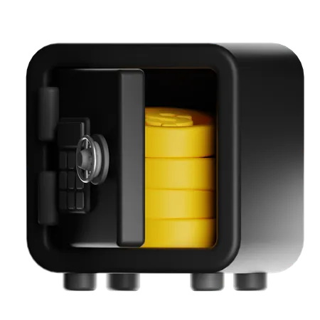 Business Money Safe  3D Icon