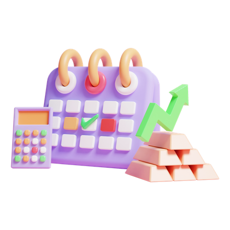 Business Monthly Report  3D Icon