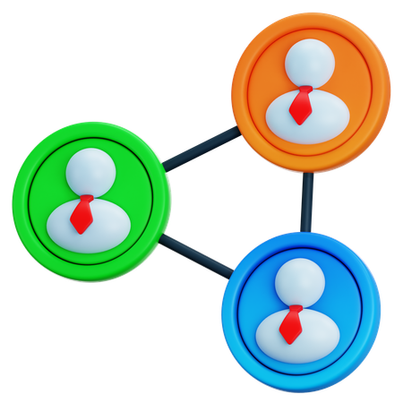 Business Network  3D Icon