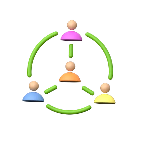 Business Network 3 D Icon Represents Connections Relationships Collaborations And Communication Channels Among Professionals Organizations And Stakeholders For Networking Purposes 3D Icon