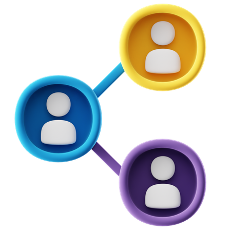 Business Network  3D Icon