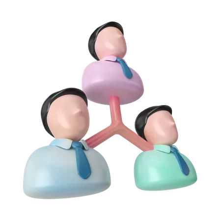 Business Network  3D Icon