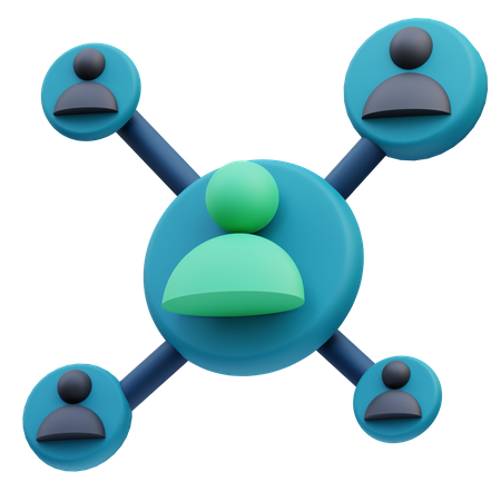 Business Network  3D Icon